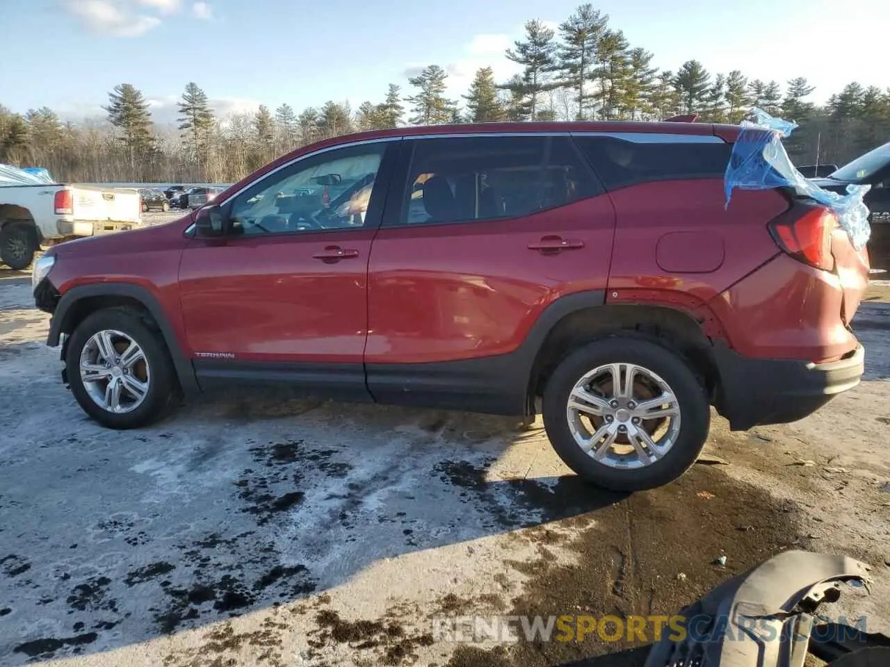 2 fotografías del automóvil dañado 3GKALTEV5KL236476 GMC TERRAIN 2019