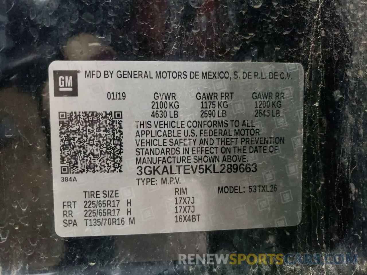 13 fotografías del automóvil dañado 3GKALTEV5KL289663 GMC TERRAIN 2019
