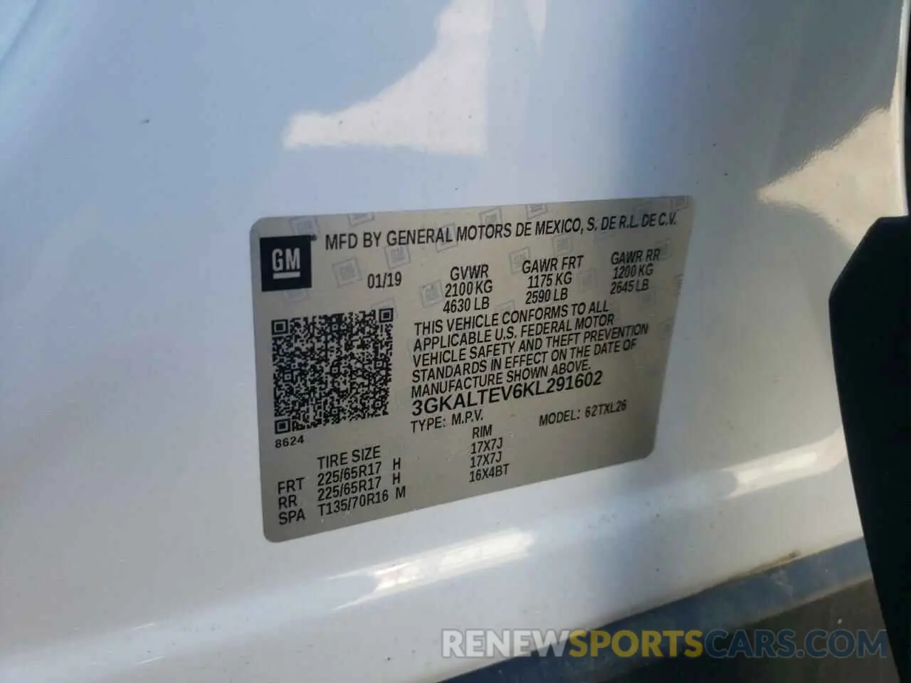 14 fotografías del automóvil dañado 3GKALTEV6KL291602 GMC TERRAIN 2019