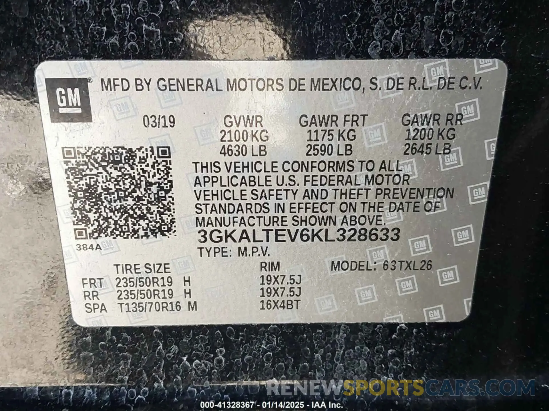 9 fotografías del automóvil dañado 3GKALTEV6KL328633 GMC TERRAIN 2019