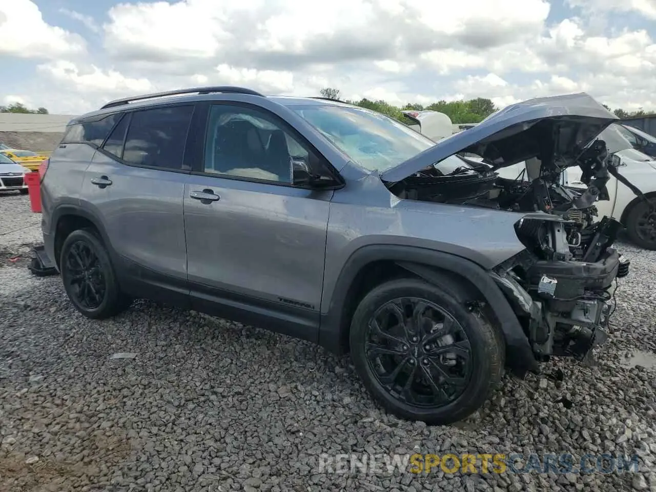 4 fotografías del automóvil dañado 3GKALTEV7KL177723 GMC TERRAIN 2019