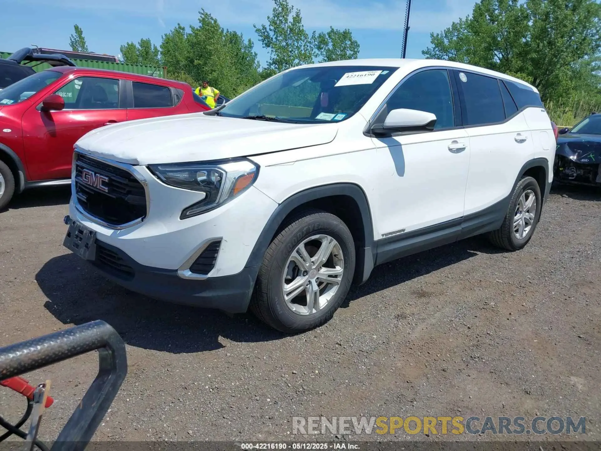 2 fotografías del automóvil dañado 3GKALTEV7KL187622 GMC TERRAIN 2019
