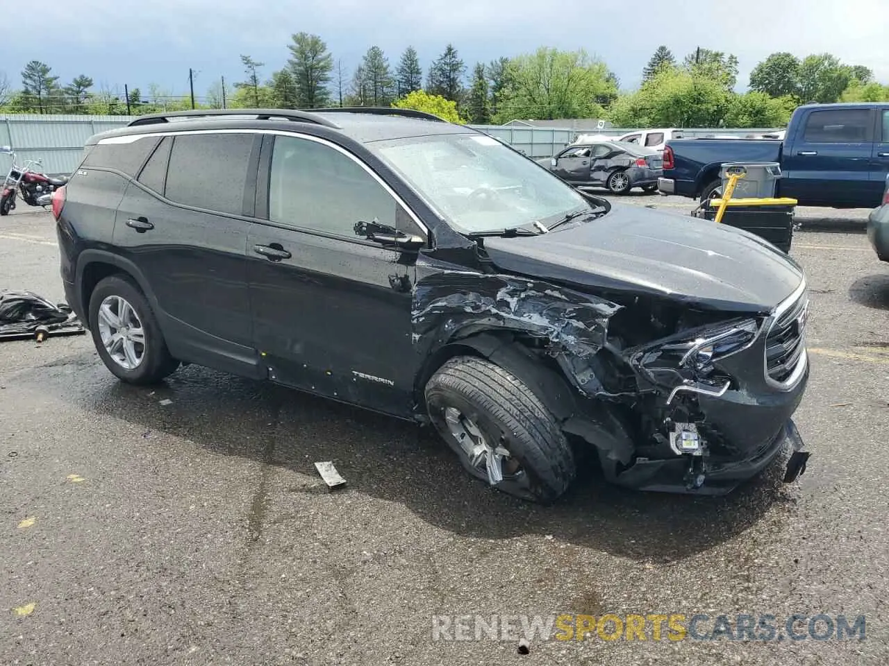 4 fotografías del automóvil dañado 3GKALTEV9KL292520 GMC TERRAIN 2019