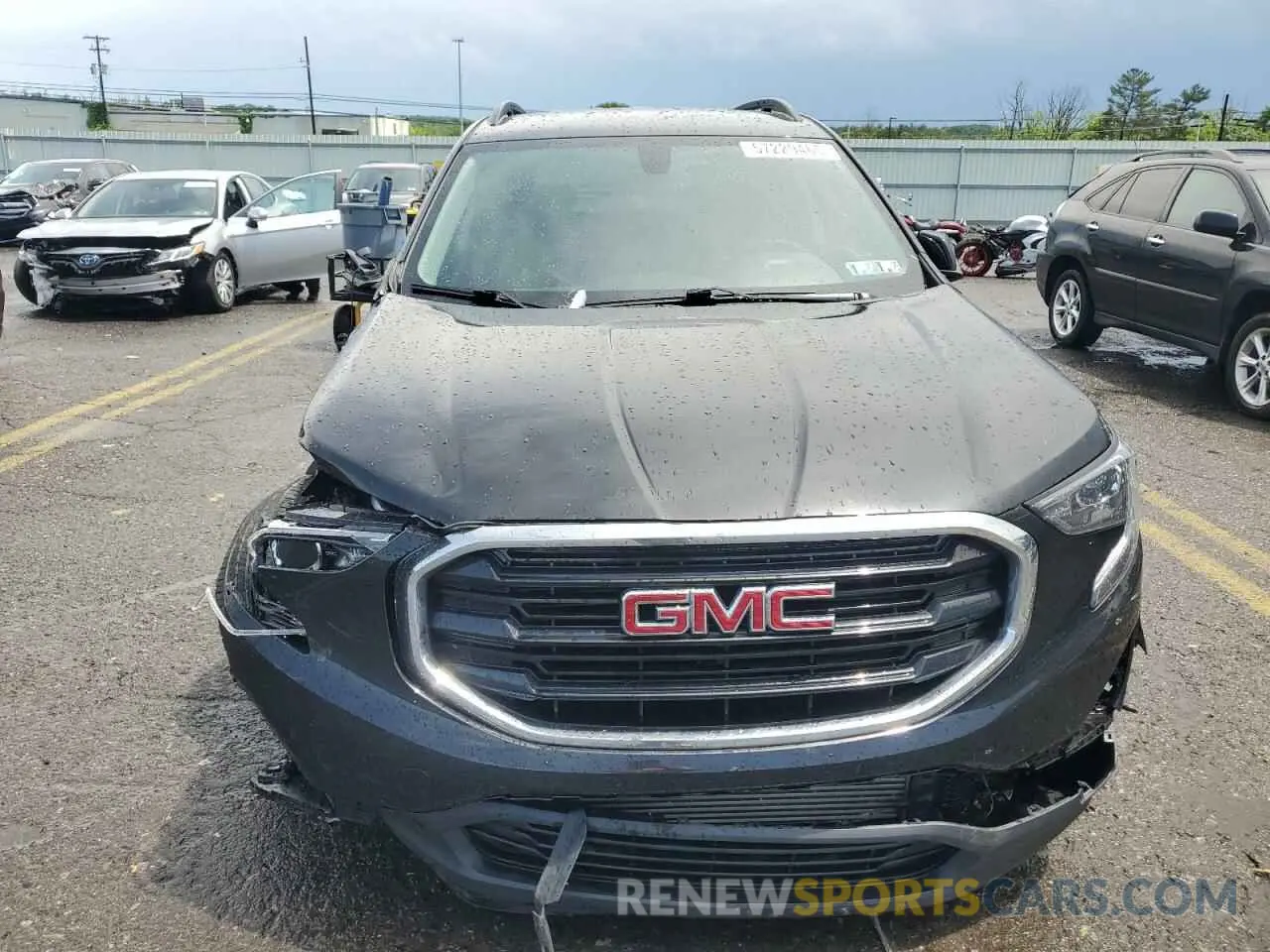 5 fotografías del automóvil dañado 3GKALTEV9KL292520 GMC TERRAIN 2019