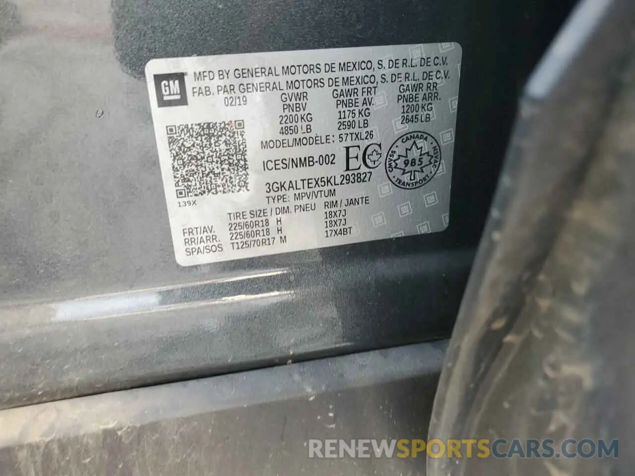 13 fotografías del automóvil dañado 3GKALTEX5KL293827 GMC TERRAIN 2019