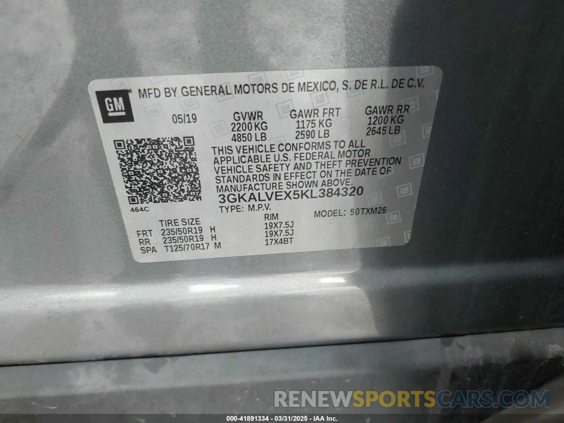 9 fotografías del automóvil dañado 3GKALVEX5KL384320 GMC TERRAIN 2019