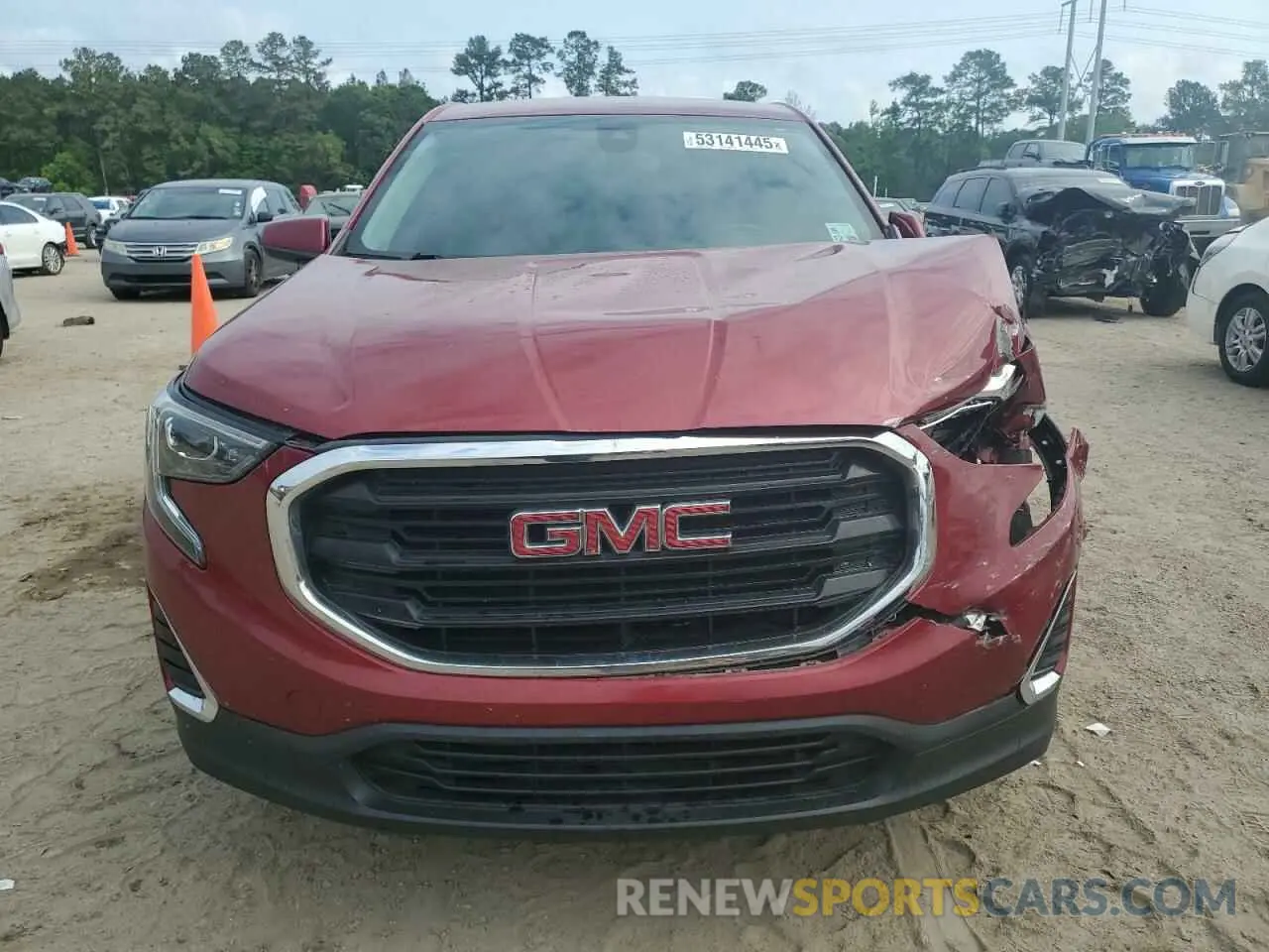 5 fotografías del automóvil dañado 3GKALMEV0LL158793 GMC TERRAIN 2020