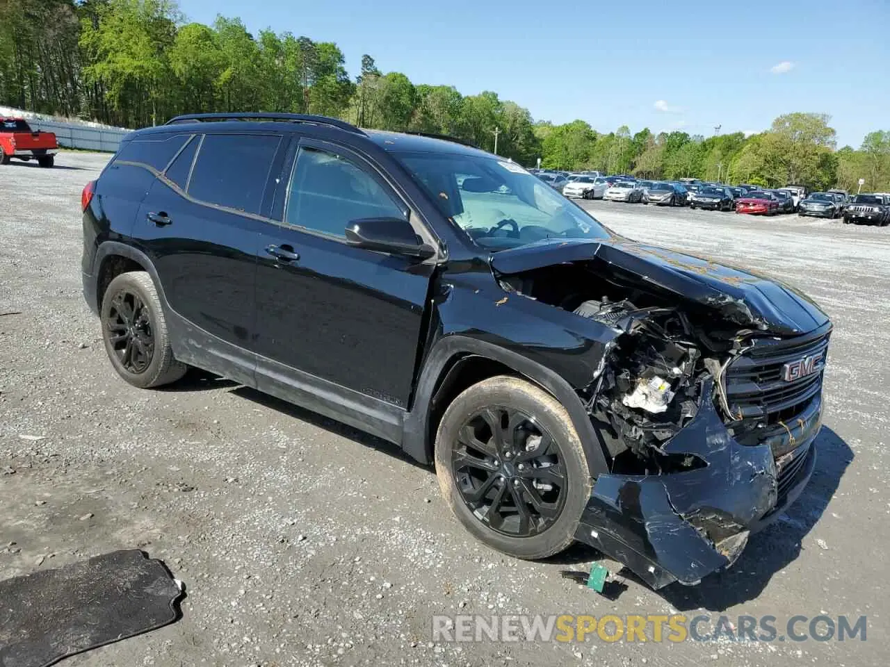 4 fotografías del automóvil dañado 3GKALMEV0LL179840 GMC TERRAIN 2020