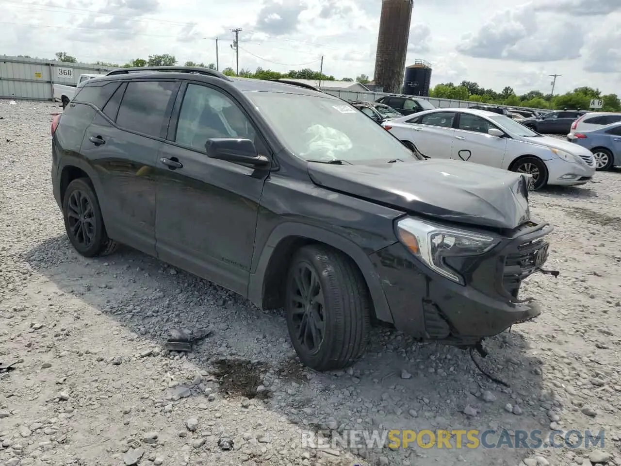 4 fotografías del automóvil dañado 3GKALMEV0LL188750 GMC TERRAIN 2020