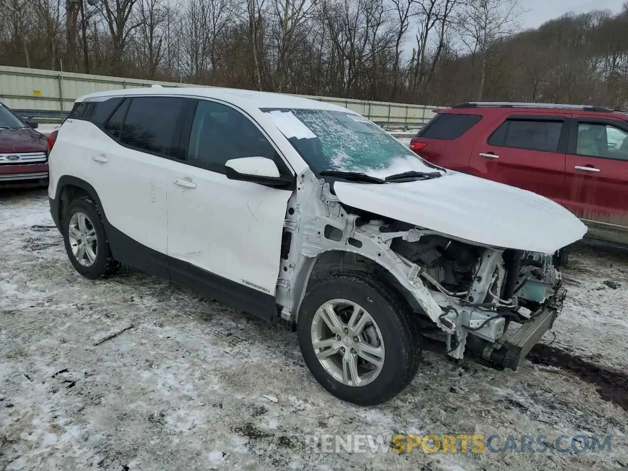 4 fotografías del automóvil dañado 3GKALMEV0LL215526 GMC TERRAIN 2020