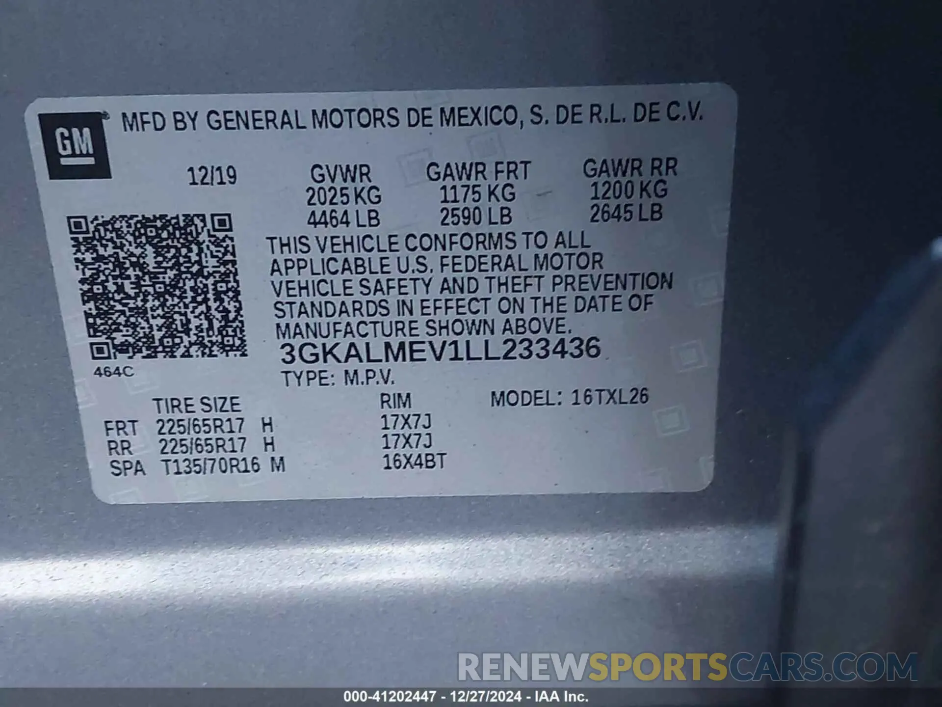9 fotografías del automóvil dañado 3GKALMEV1LL233436 GMC TERRAIN 2020