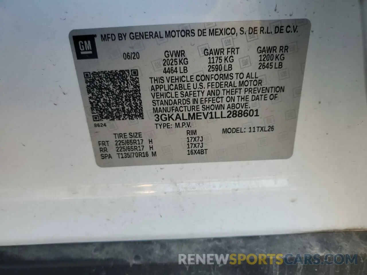 13 fotografías del automóvil dañado 3GKALMEV1LL288601 GMC TERRAIN 2020