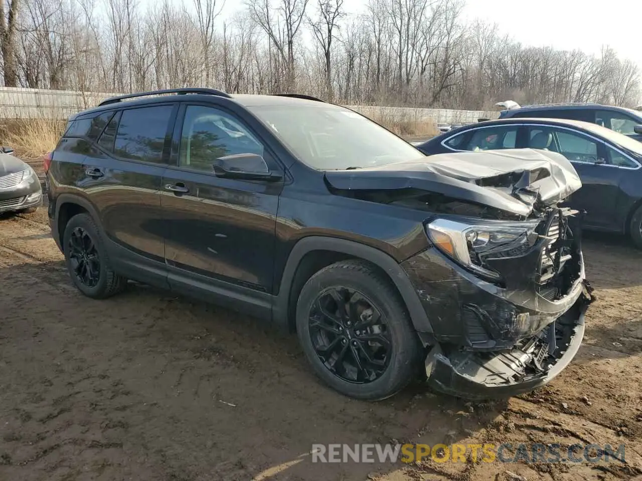 4 fotografías del automóvil dañado 3GKALMEV2LL154518 GMC TERRAIN 2020