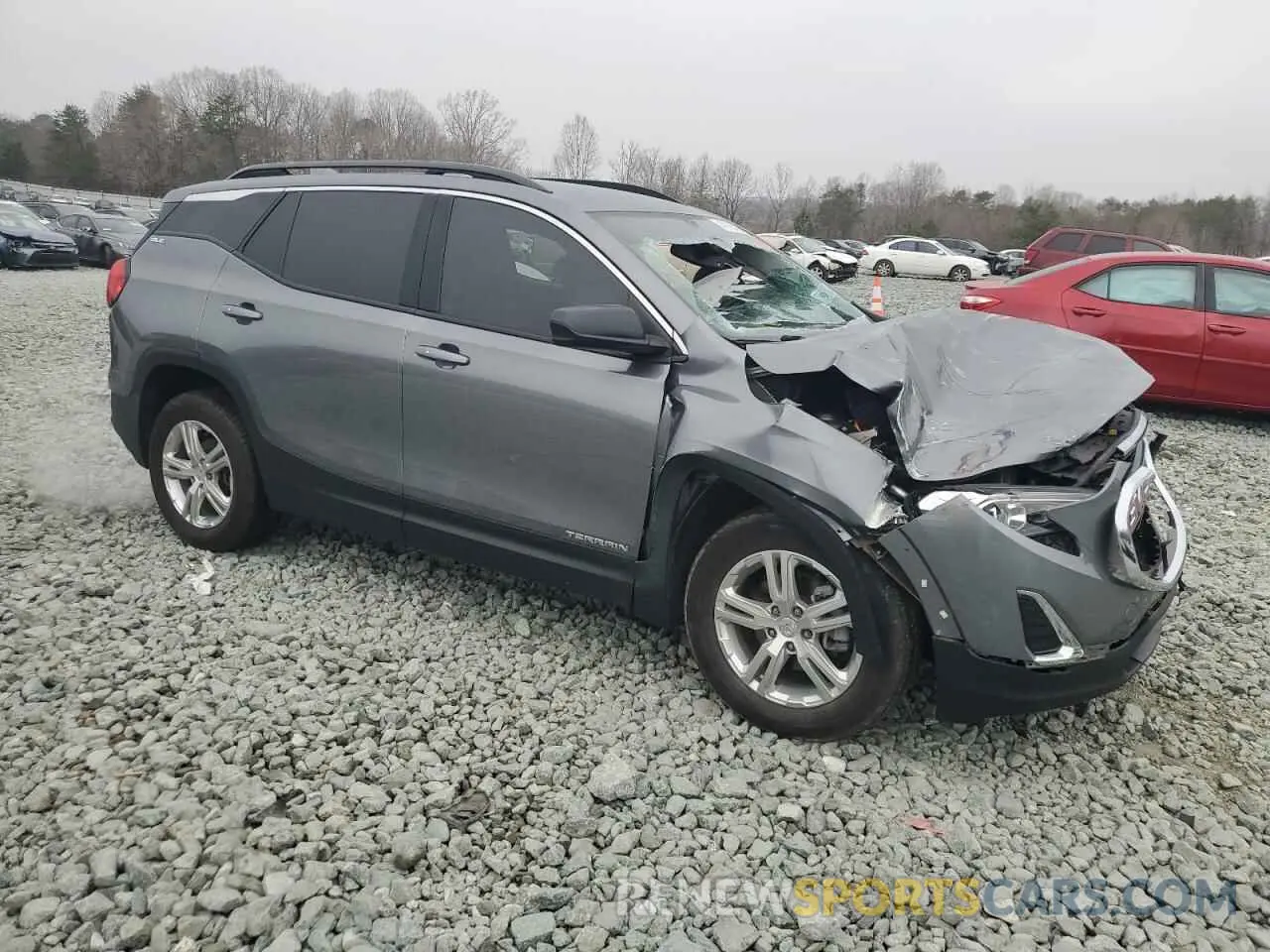 4 fotografías del automóvil dañado 3GKALMEV2LL334484 GMC TERRAIN 2020