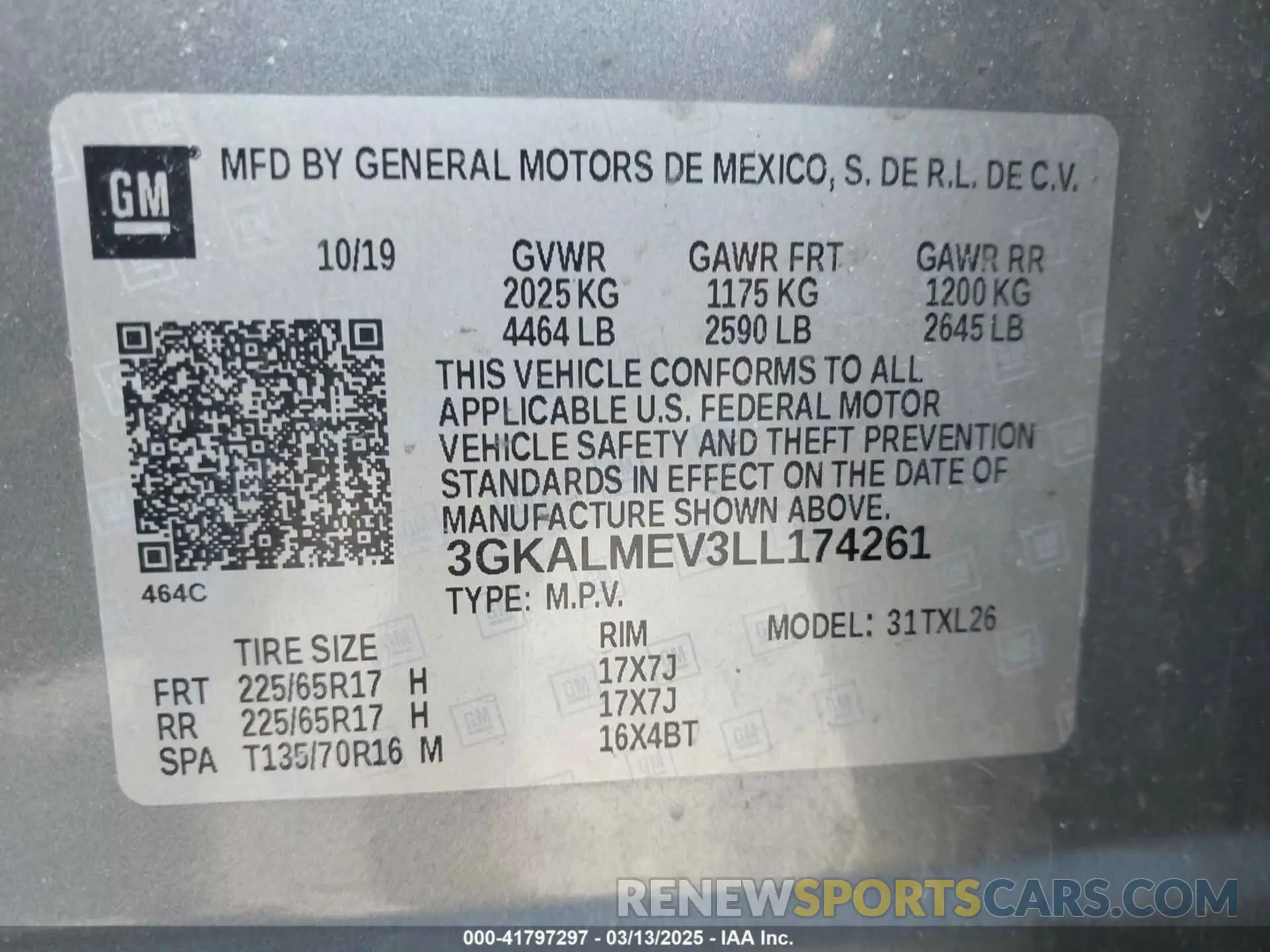 9 fotografías del automóvil dañado 3GKALMEV3LL174261 GMC TERRAIN 2020
