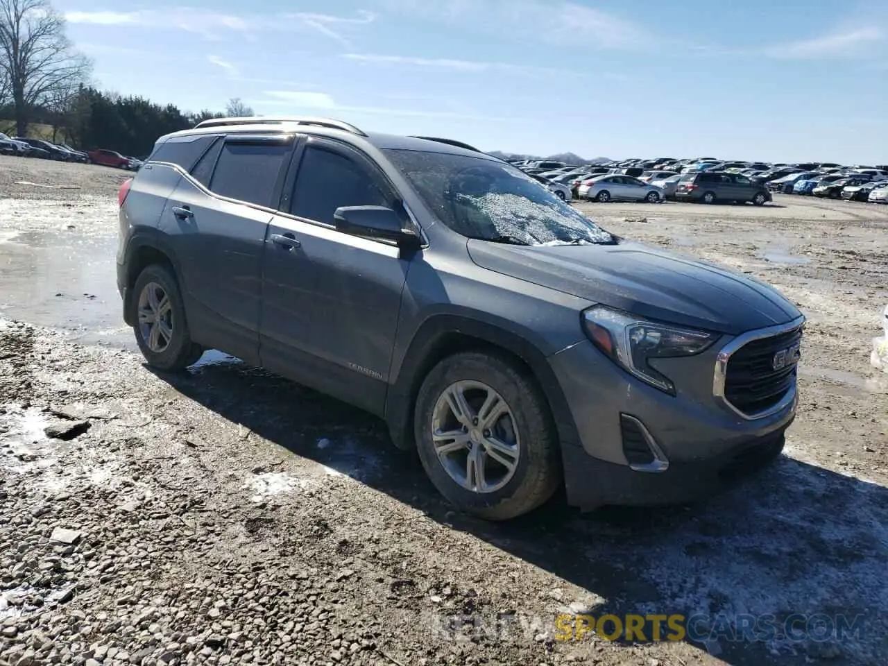 4 fotografías del automóvil dañado 3GKALMEV3LL203614 GMC TERRAIN 2020