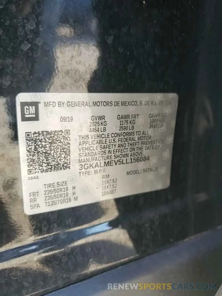 13 fotografías del automóvil dañado 3GKALMEV5LL156084 GMC TERRAIN 2020