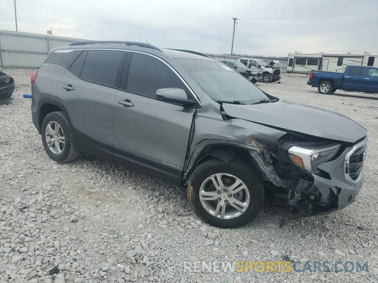 4 fotografías del automóvil dañado 3GKALMEV5LL202108 GMC TERRAIN 2020