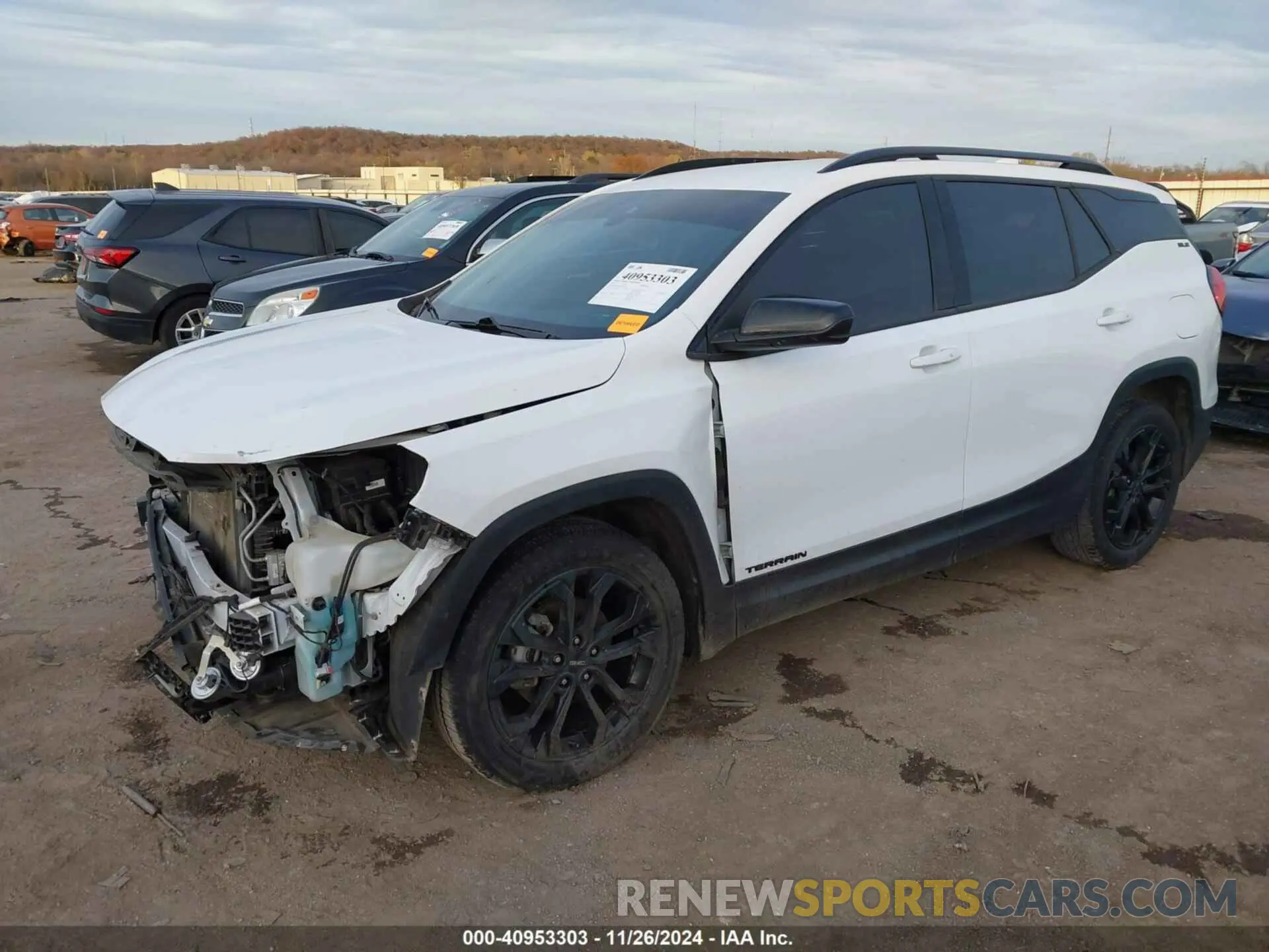 2 fotografías del automóvil dañado 3GKALMEV5LL230510 GMC TERRAIN 2020