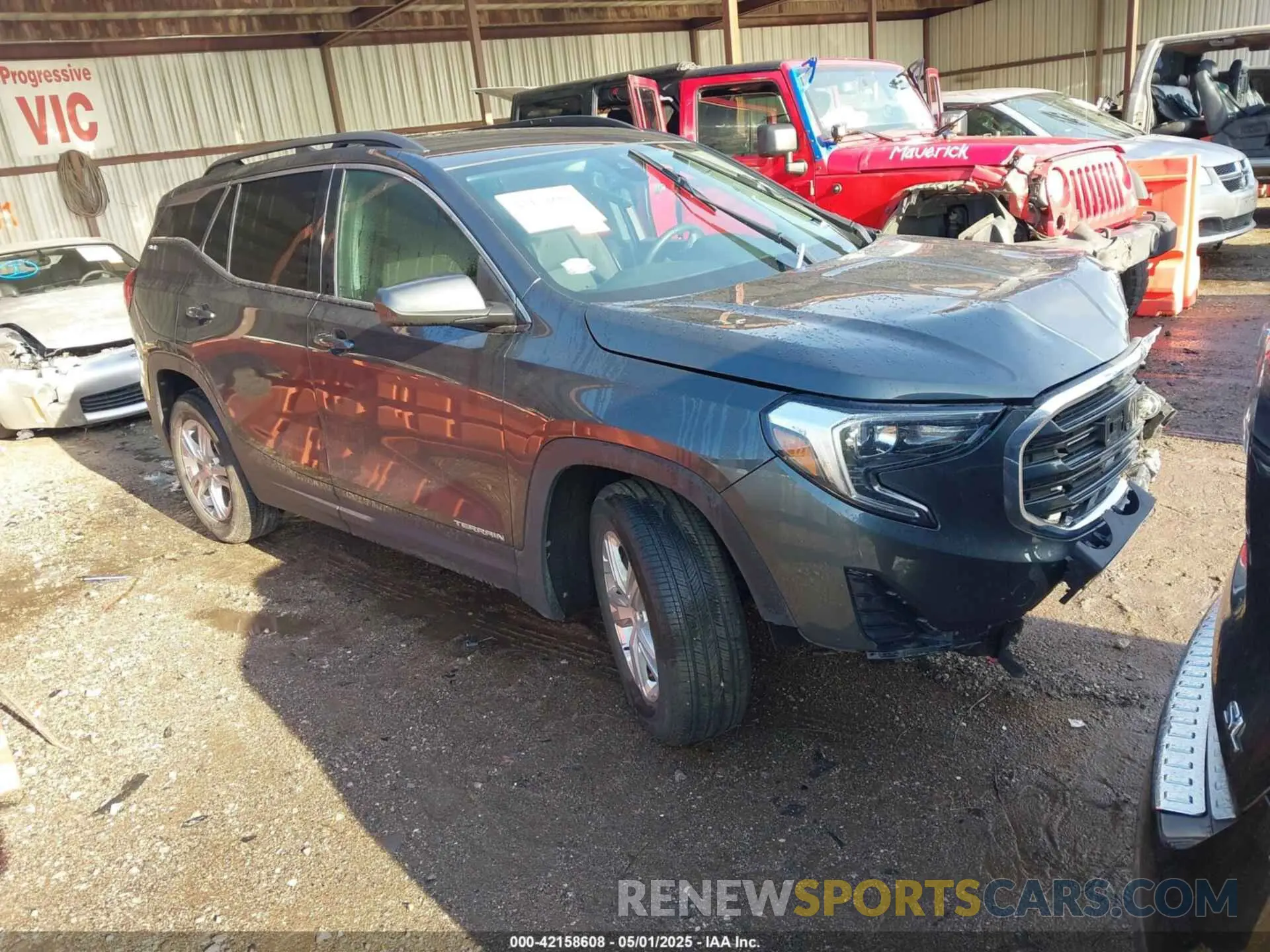 1 fotografías del automóvil dañado 3GKALMEV5LL231351 GMC TERRAIN 2020