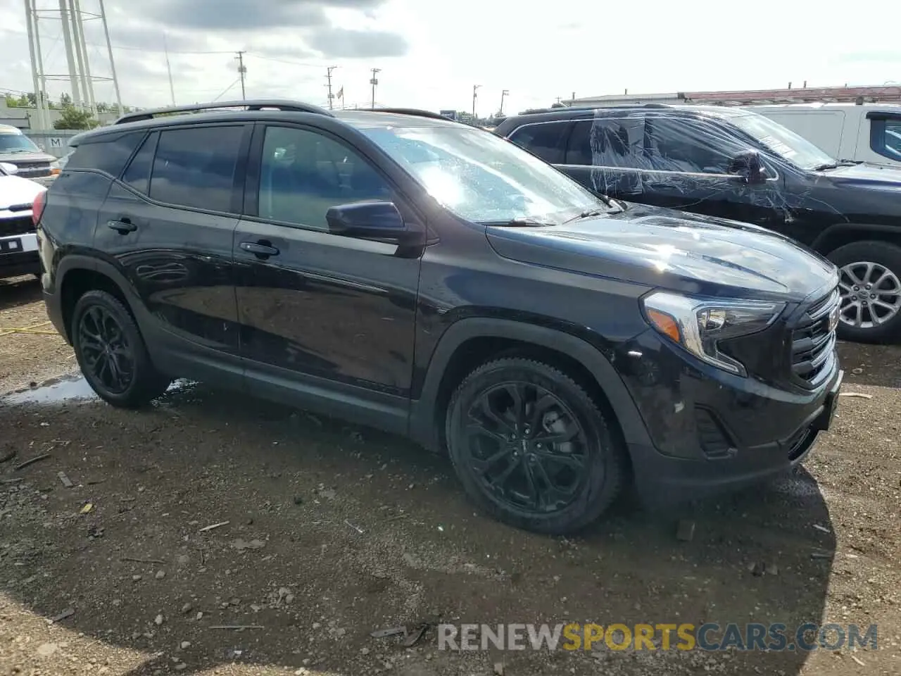 4 fotografías del automóvil dañado 3GKALMEV5LL330543 GMC TERRAIN 2020