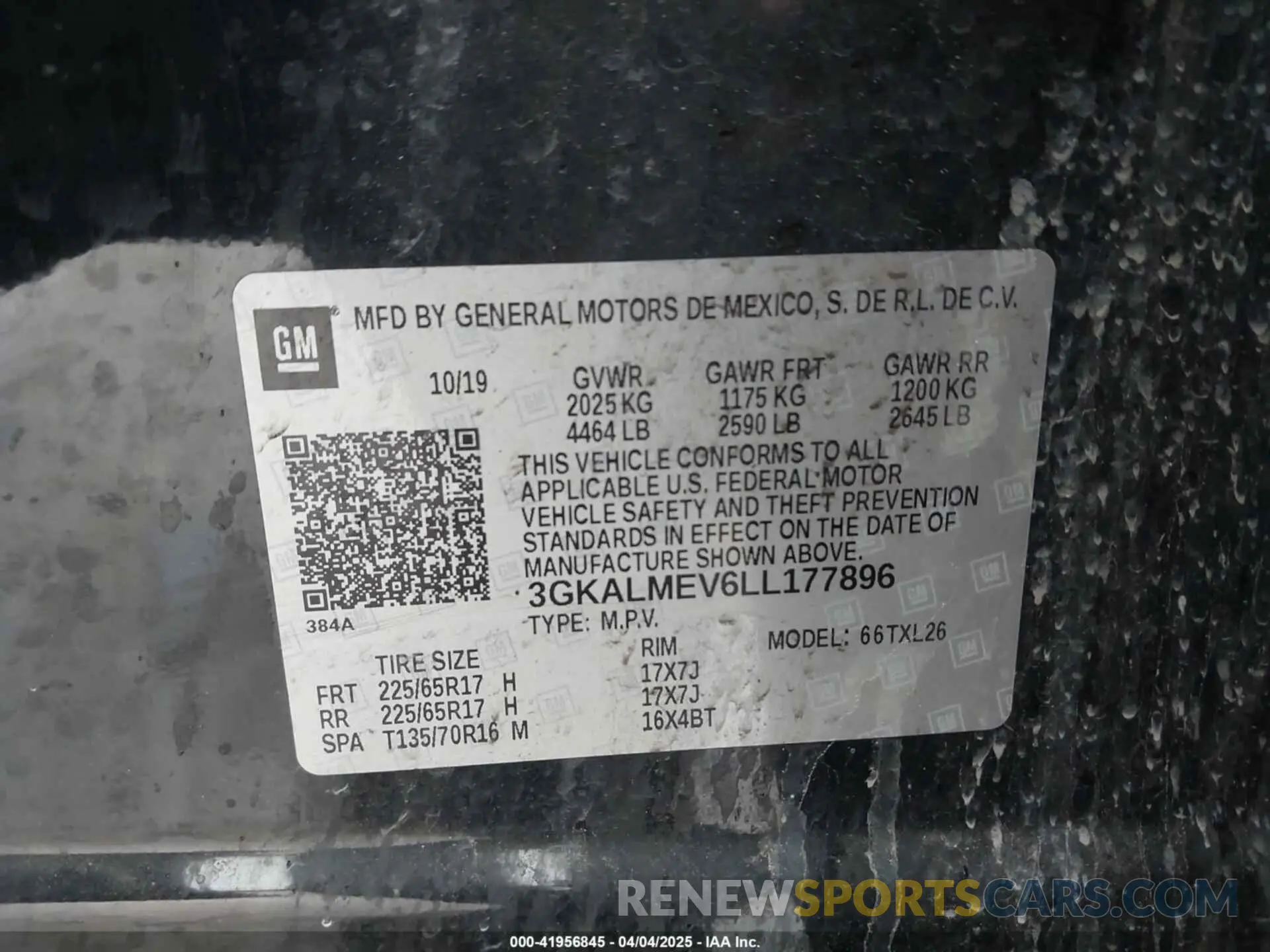 9 fotografías del automóvil dañado 3GKALMEV6LL177896 GMC TERRAIN 2020