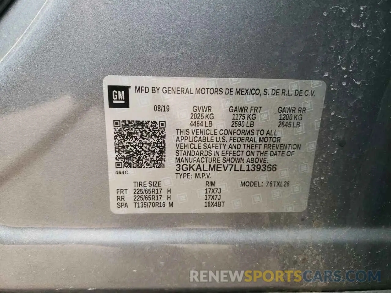 13 fotografías del automóvil dañado 3GKALMEV7LL139366 GMC TERRAIN 2020