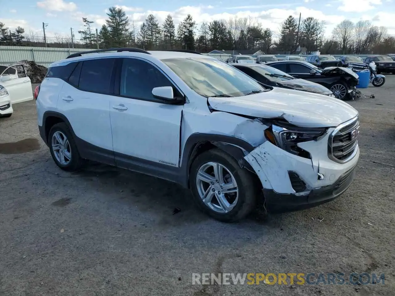 4 fotografías del automóvil dañado 3GKALMEV9LL295960 GMC TERRAIN 2020
