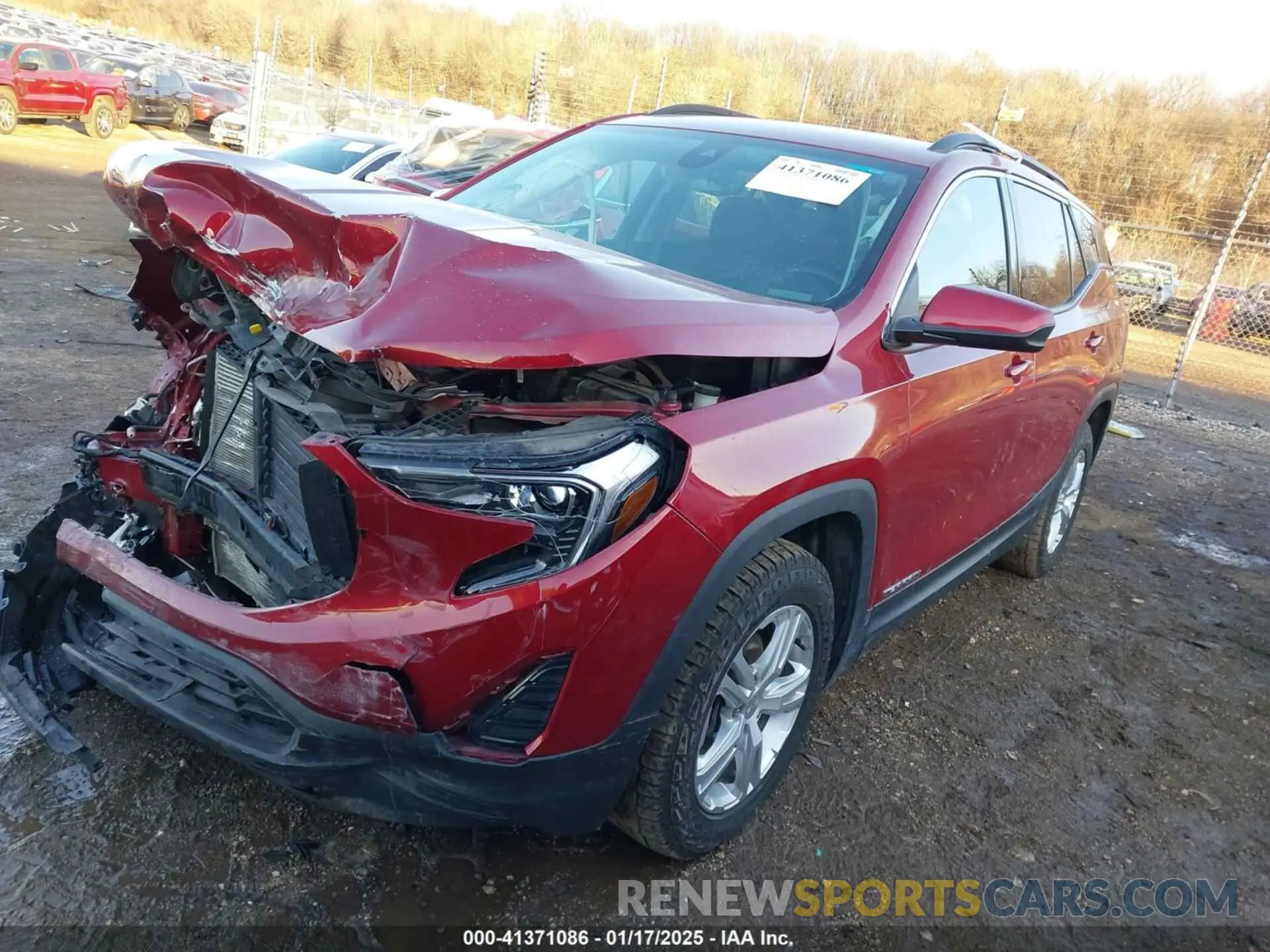 2 fotografías del automóvil dañado 3GKALMEVXLL193051 GMC TERRAIN 2020