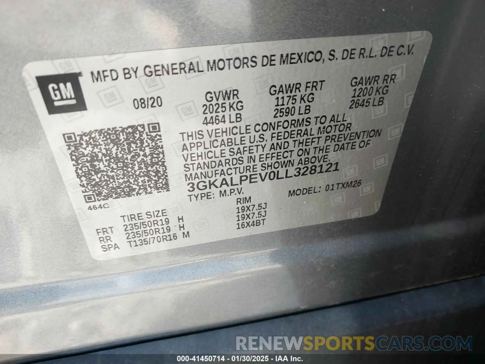 9 fotografías del automóvil dañado 3GKALPEV0LL328121 GMC TERRAIN 2020
