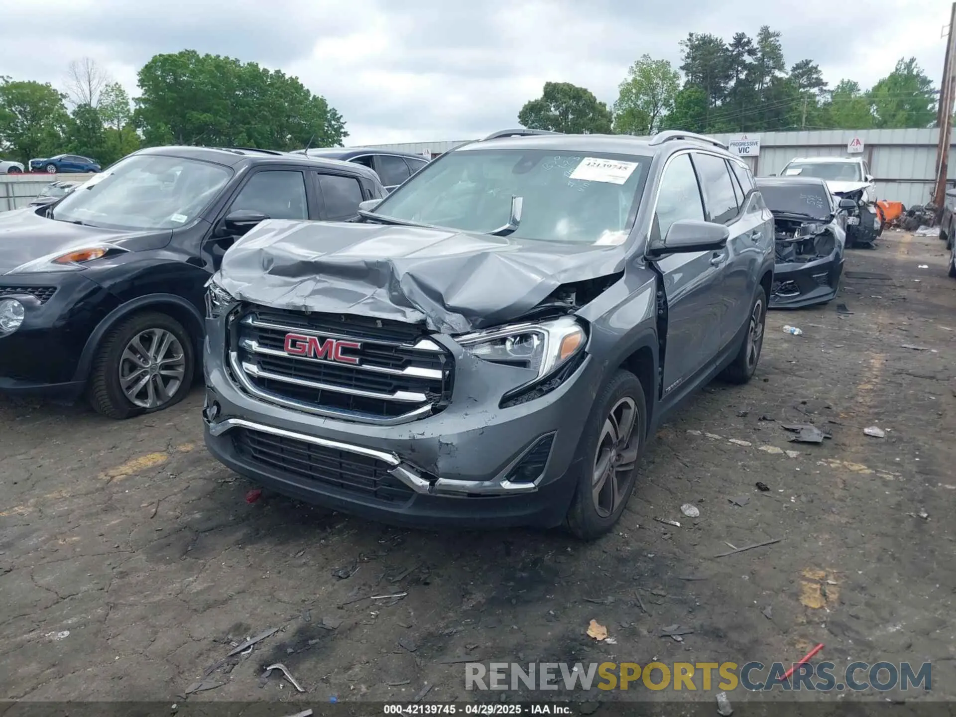 2 fotografías del automóvil dañado 3GKALPEV1LL248133 GMC TERRAIN 2020