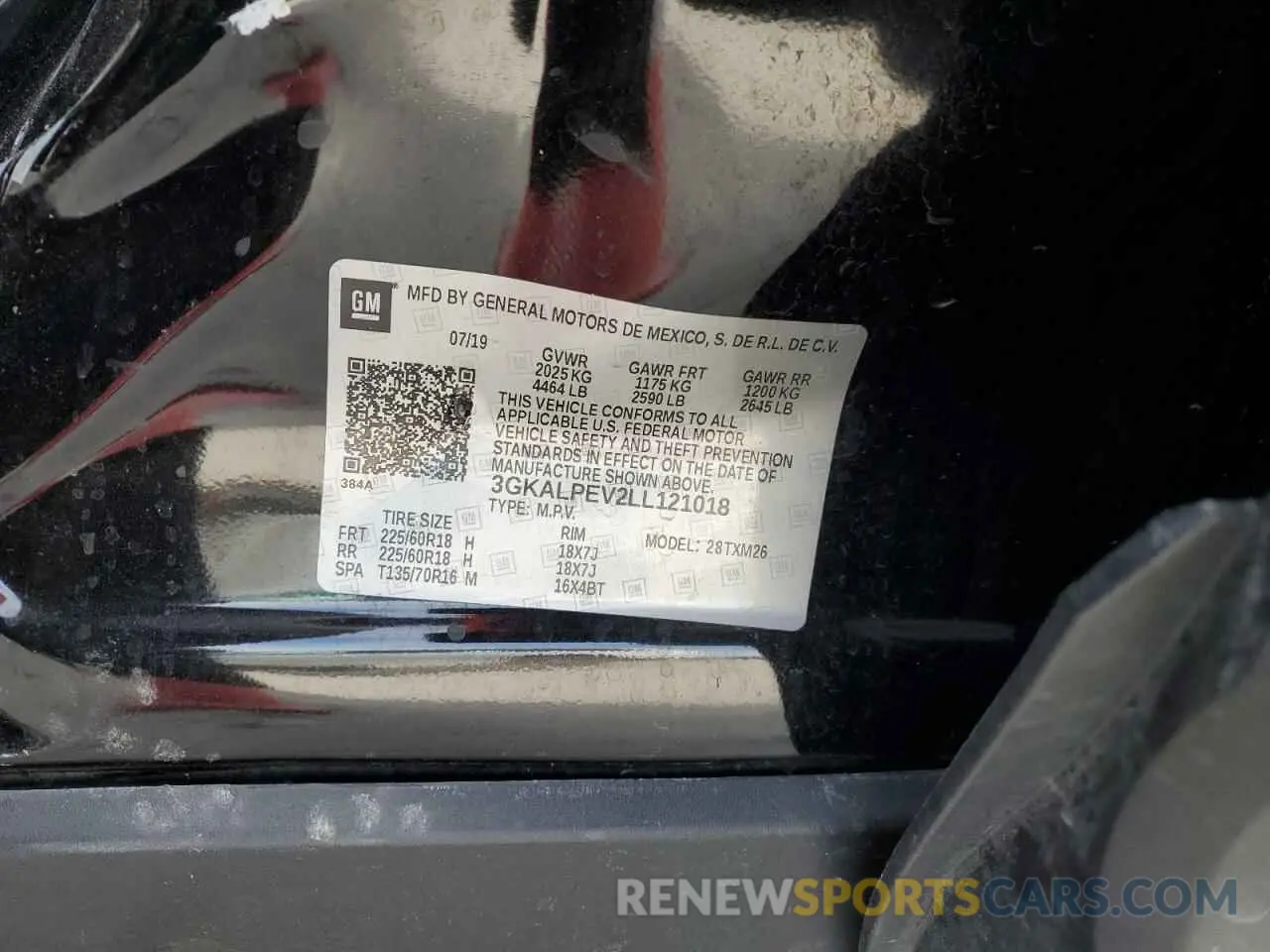 13 fotografías del automóvil dañado 3GKALPEV2LL121018 GMC TERRAIN 2020