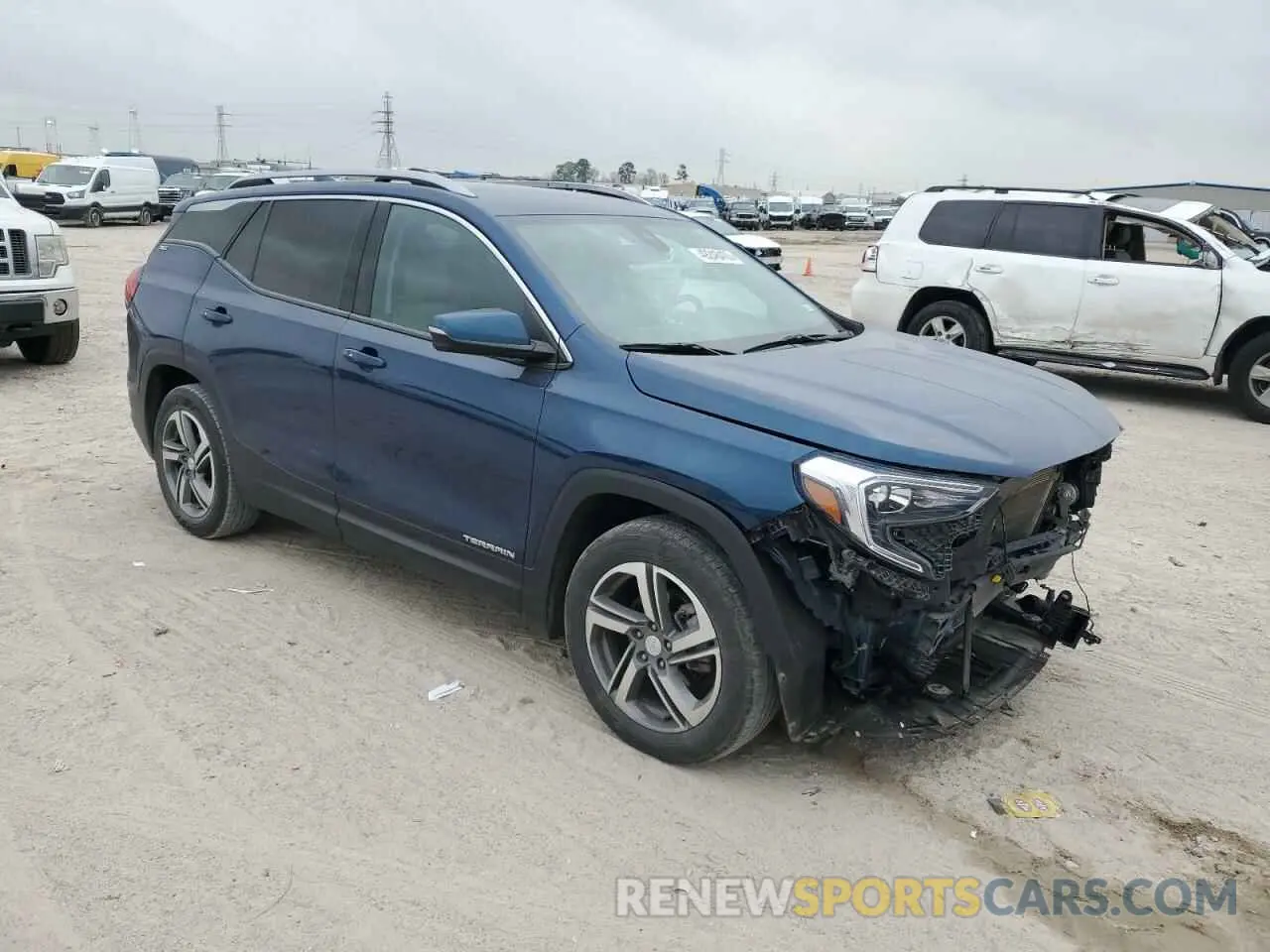 4 fotografías del automóvil dañado 3GKALPEV8LL340839 GMC TERRAIN 2020