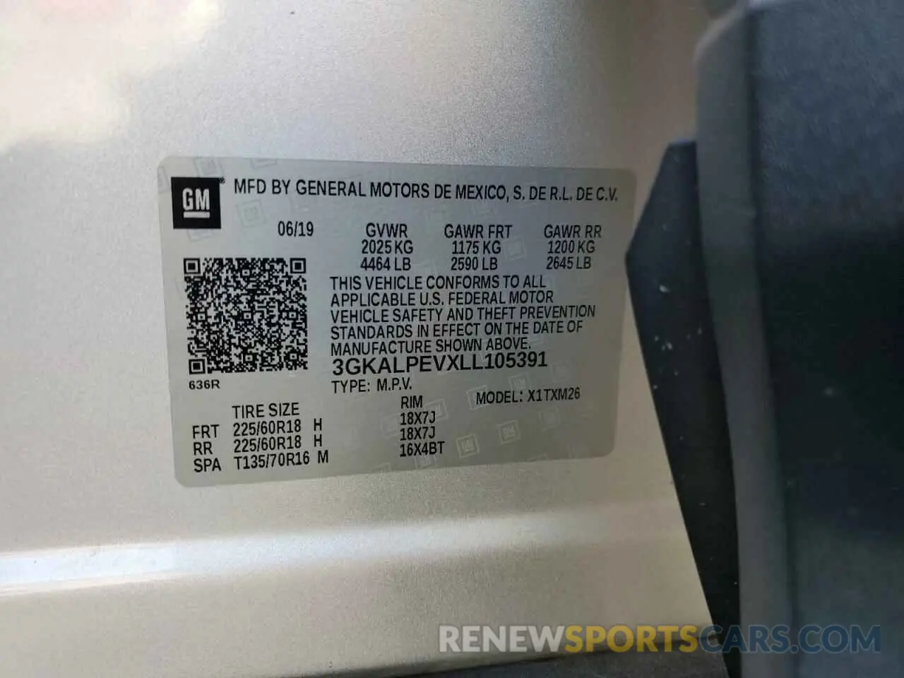 14 fotografías del automóvil dañado 3GKALPEVXLL105391 GMC TERRAIN 2020