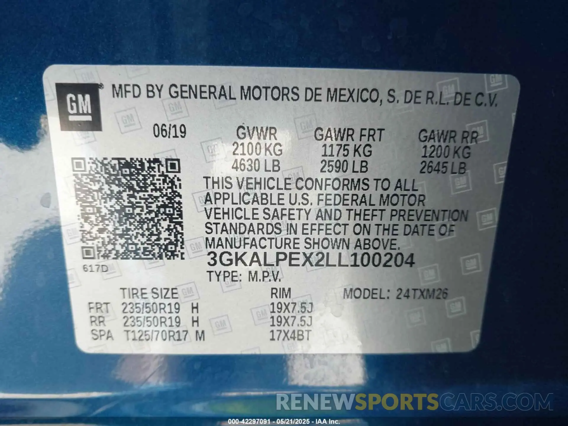 9 fotografías del automóvil dañado 3GKALPEX2LL100204 GMC TERRAIN 2020
