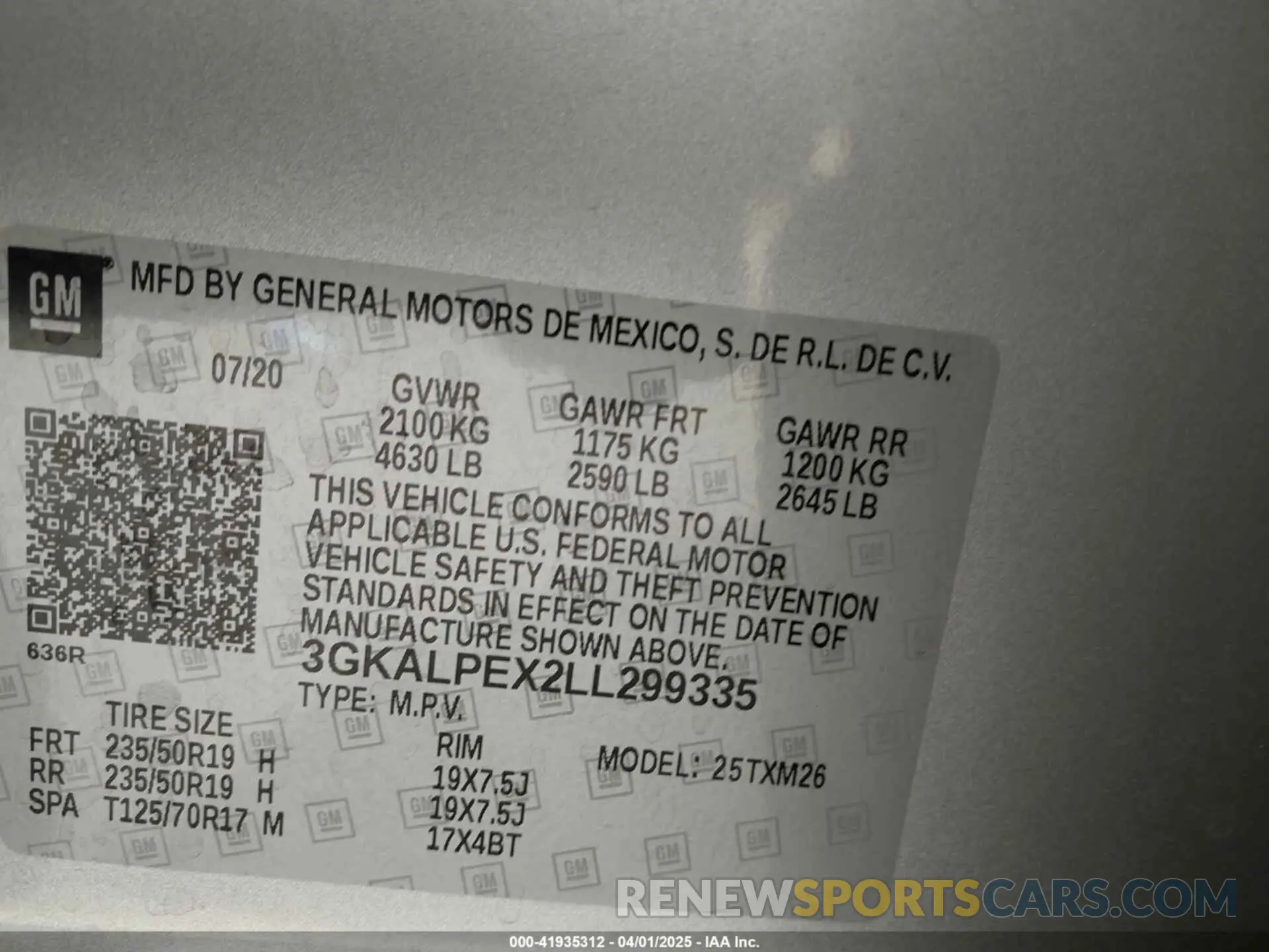 9 fotografías del automóvil dañado 3GKALPEX2LL299335 GMC TERRAIN 2020