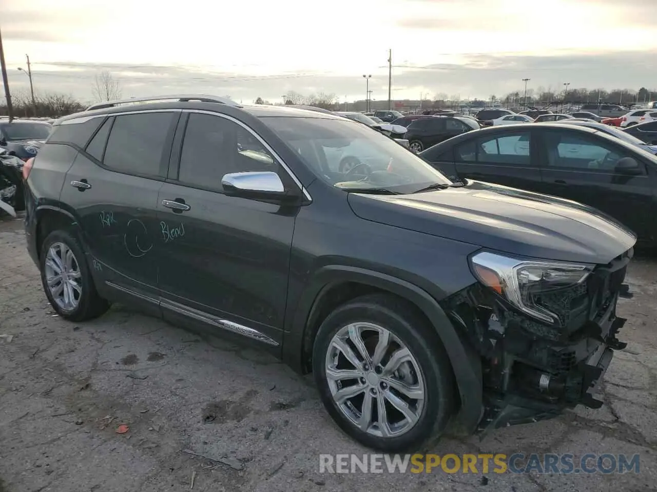4 fotografías del automóvil dañado 3GKALSEX7LL144833 GMC TERRAIN 2020