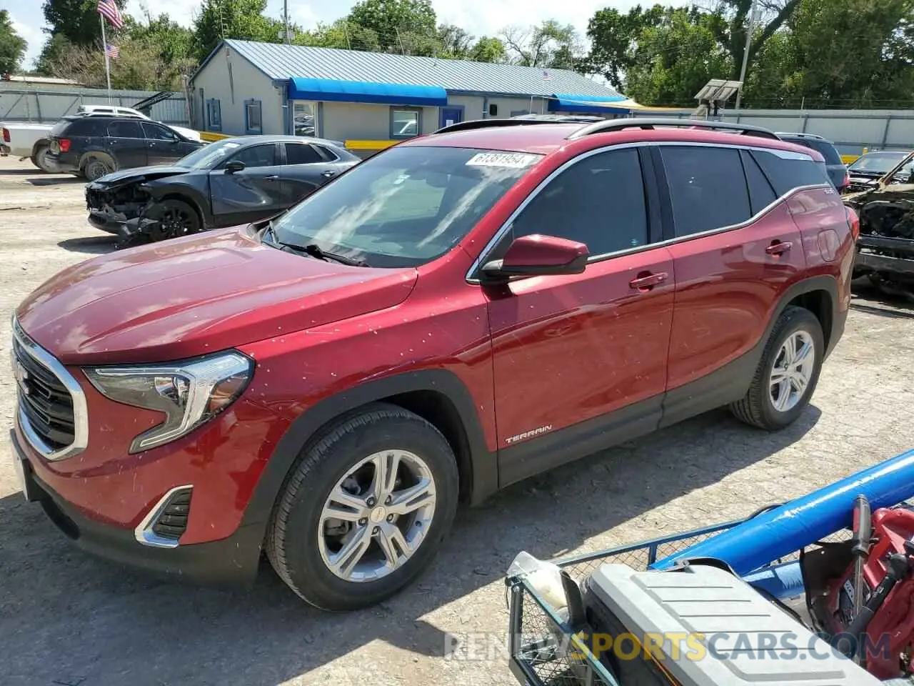 1 fotografías del automóvil dañado 3GKALTEV2LL129810 GMC TERRAIN 2020