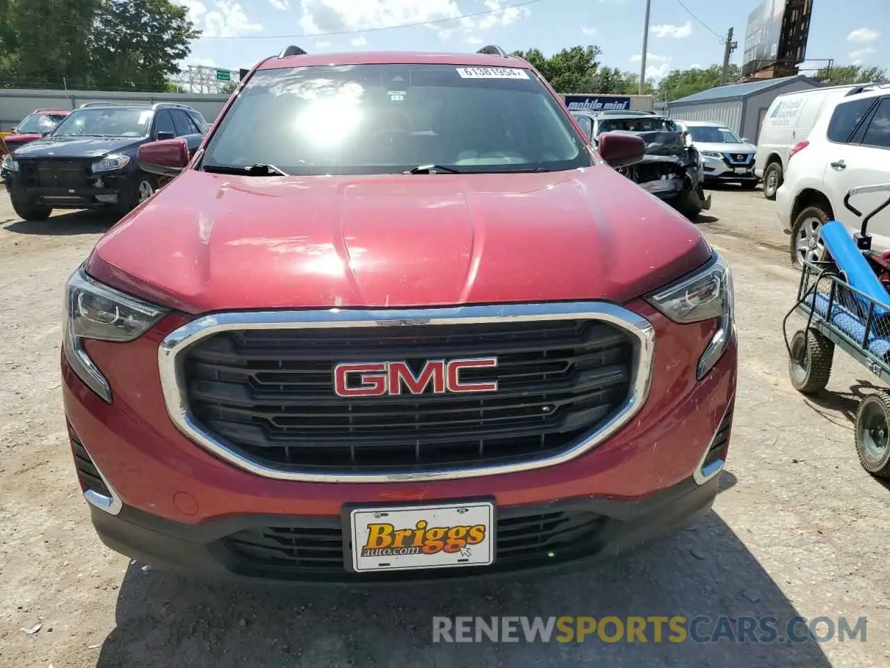 5 fotografías del automóvil dañado 3GKALTEV2LL129810 GMC TERRAIN 2020