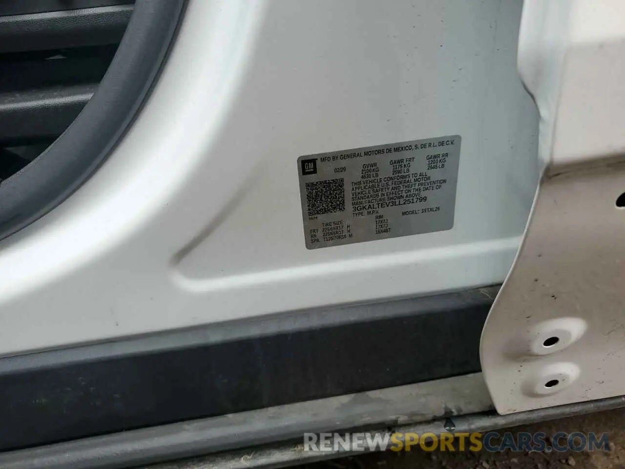 12 fotografías del automóvil dañado 3GKALTEV3LL251799 GMC TERRAIN 2020
