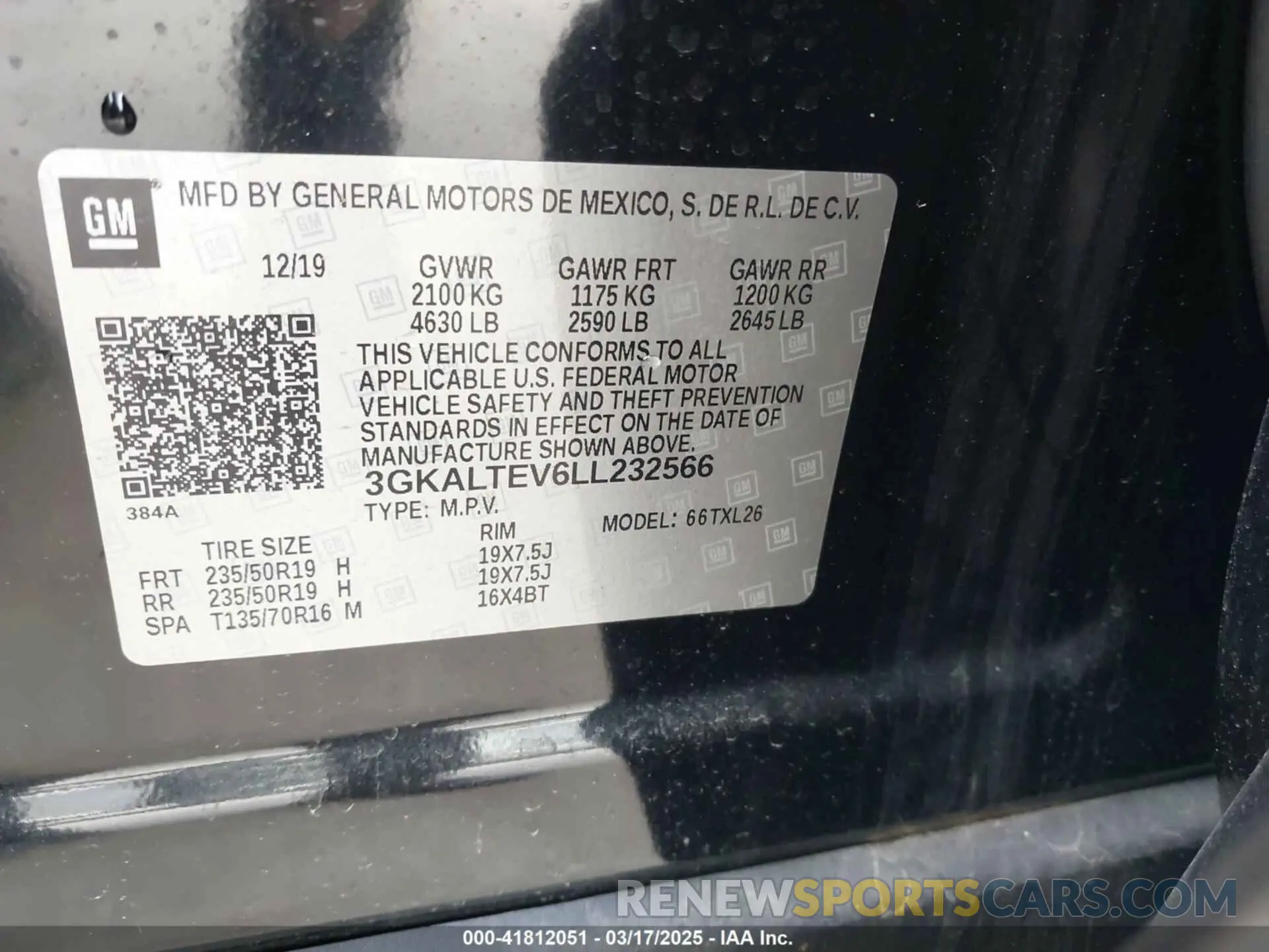 9 fotografías del automóvil dañado 3GKALTEV6LL232566 GMC TERRAIN 2020