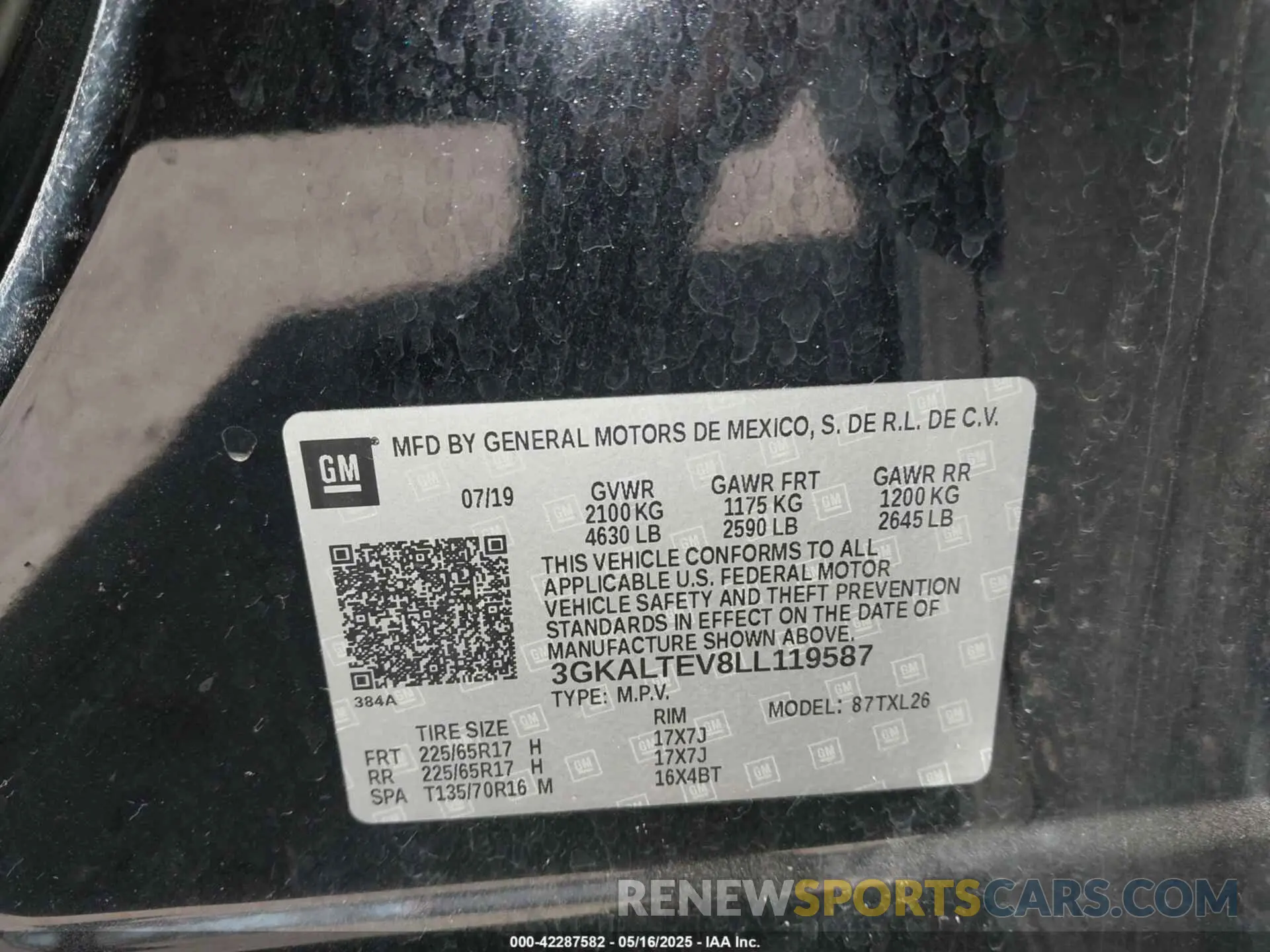 9 fotografías del automóvil dañado 3GKALTEV8LL119587 GMC TERRAIN 2020