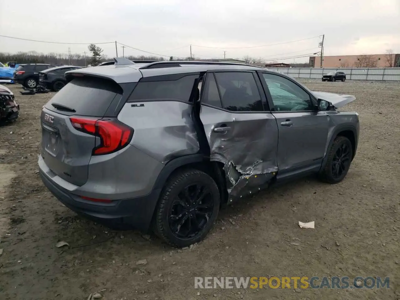 3 fotografías del automóvil dañado 3GKALTEV8LL203571 GMC TERRAIN 2020