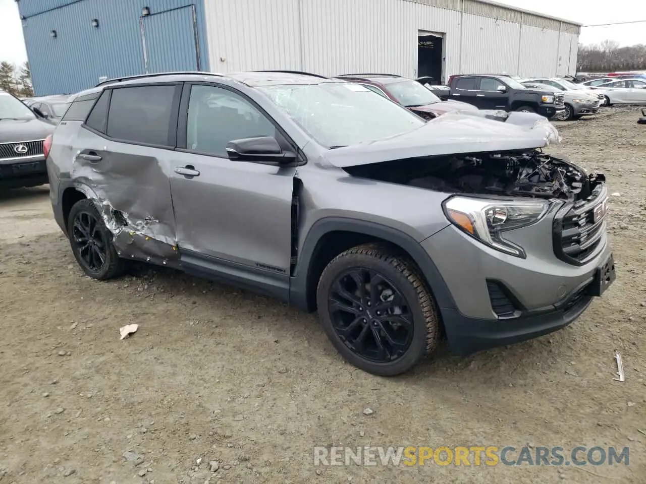 4 fotografías del automóvil dañado 3GKALTEV8LL203571 GMC TERRAIN 2020