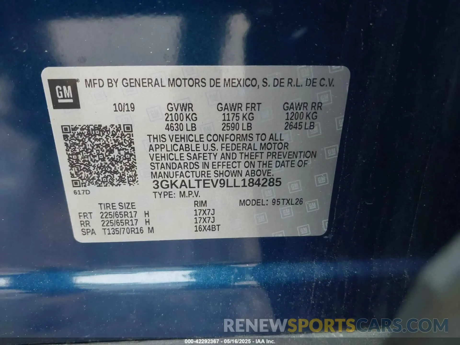 9 fotografías del automóvil dañado 3GKALTEV9LL184285 GMC TERRAIN 2020