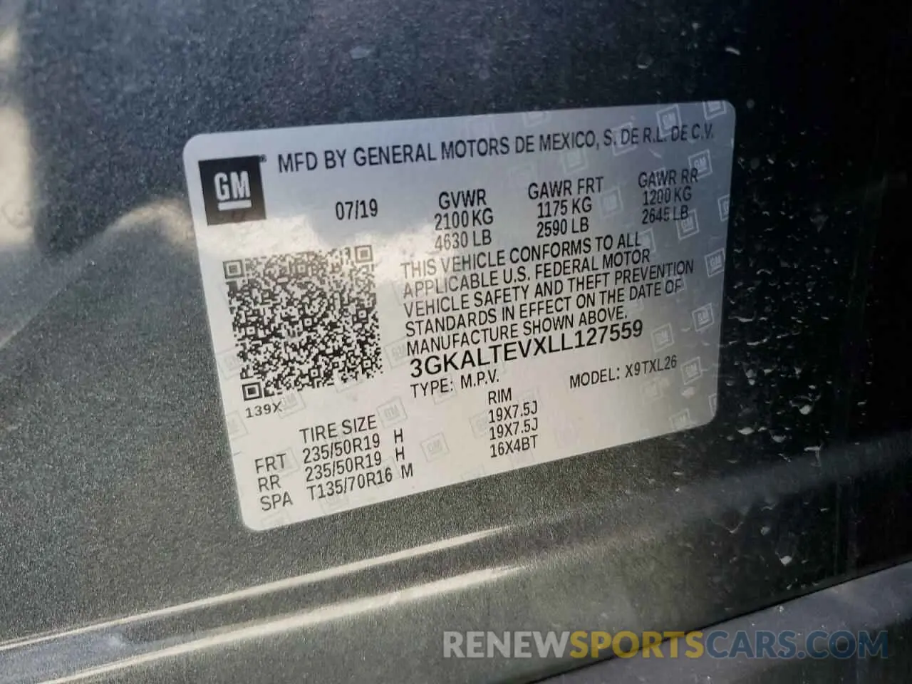 13 fotografías del automóvil dañado 3GKALTEVXLL127559 GMC TERRAIN 2020