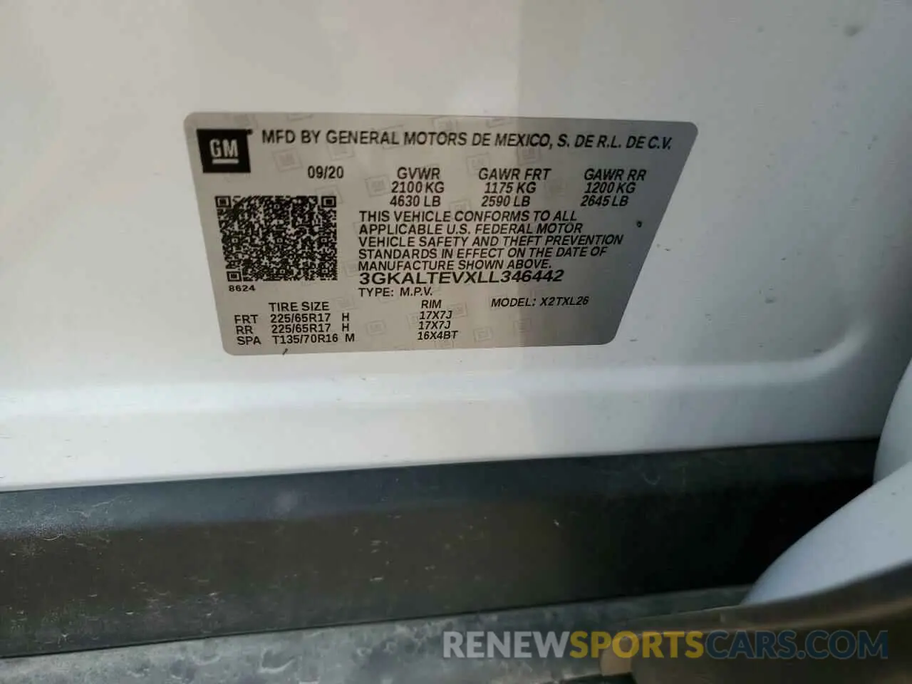 13 fotografías del automóvil dañado 3GKALTEVXLL346442 GMC TERRAIN 2020