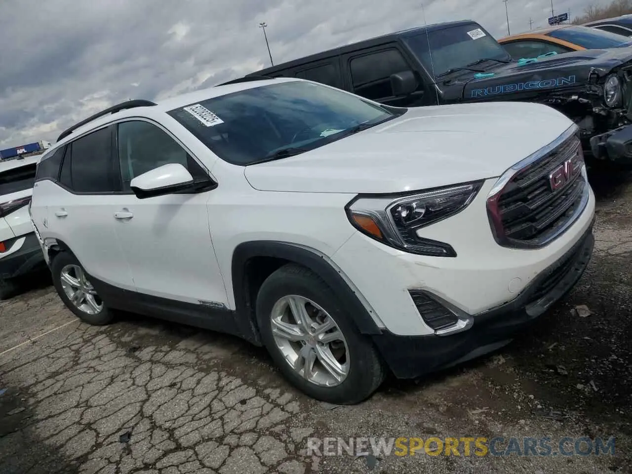4 fotografías del automóvil dañado 3GKALTEVXLL346442 GMC TERRAIN 2020