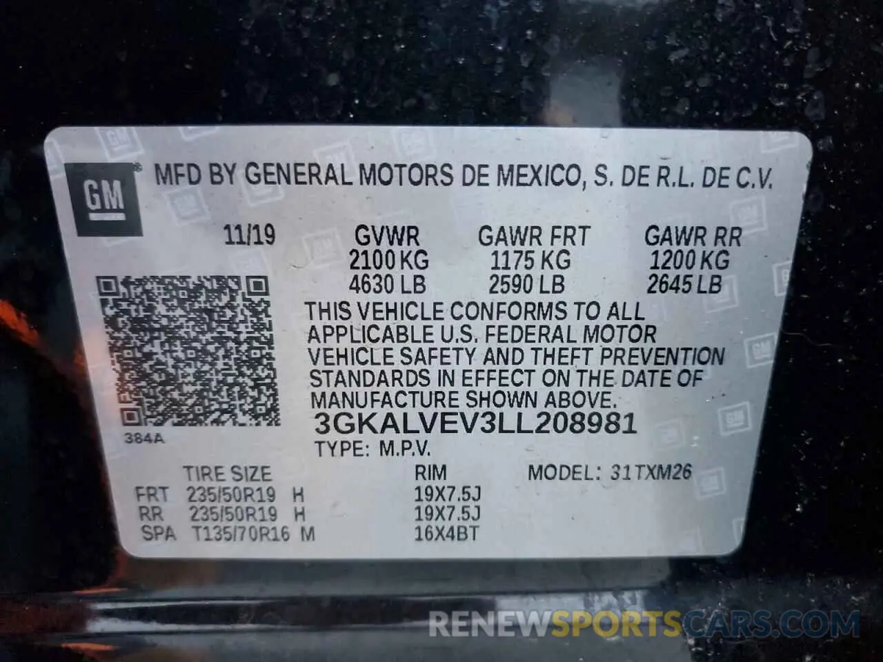 13 fotografías del automóvil dañado 3GKALVEV3LL208981 GMC TERRAIN 2020