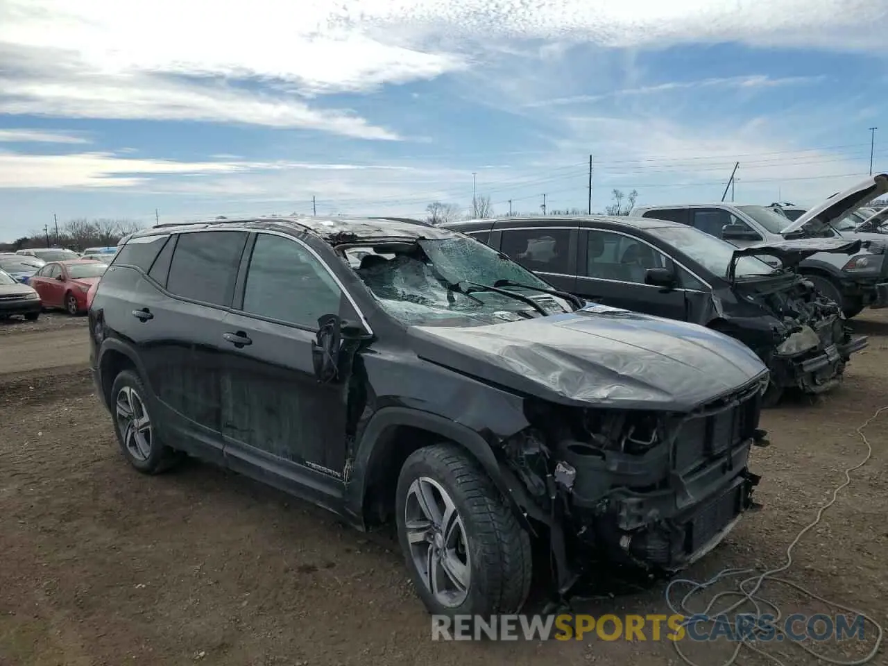 4 fotografías del automóvil dañado 3GKALVEV5LL265232 GMC TERRAIN 2020